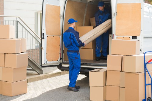 Removal team loading a home move in Clapham Junction