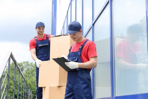 Packing boxes and furniture for a South West London move