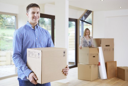 Professional movers assisting with a flat removal in Clapham Junction