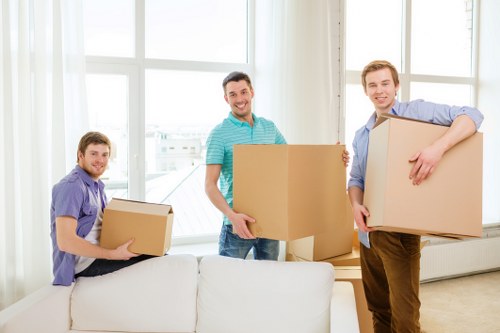 Removal van and moving equipment for a Clapham Junction household move