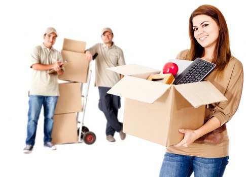 Packed moving boxes and furniture prepared for a local move