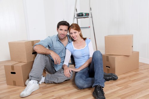 Commercial moving truck for offices near Clapham Junction