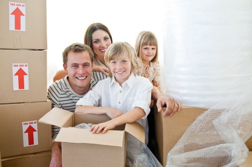 Commercial movers handling an office move in southwest London