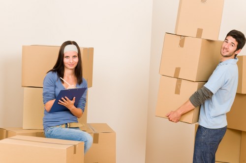 Local removals truck handling flat and apartment moves