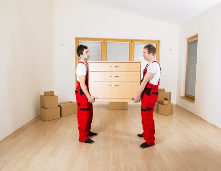 Packing and loading items for a commercial move